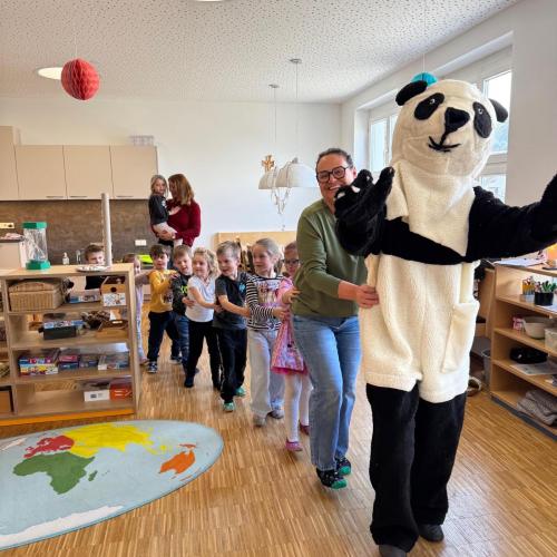 Pandabär zu Besuch