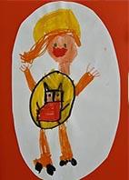Manuela von einem Kind gezeichnet