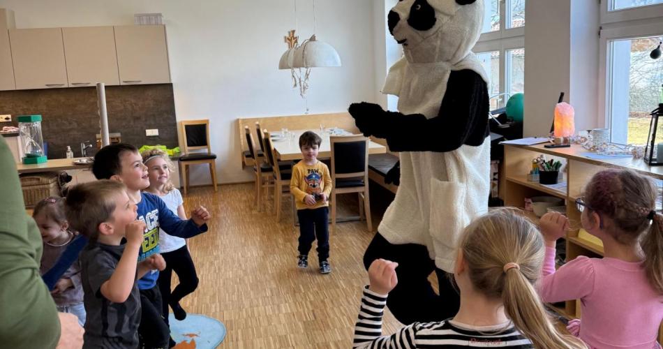Pandabär zu Besuch