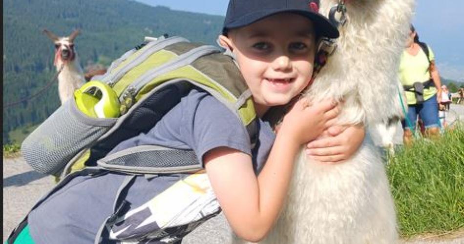 mit den Lamas unterwegs