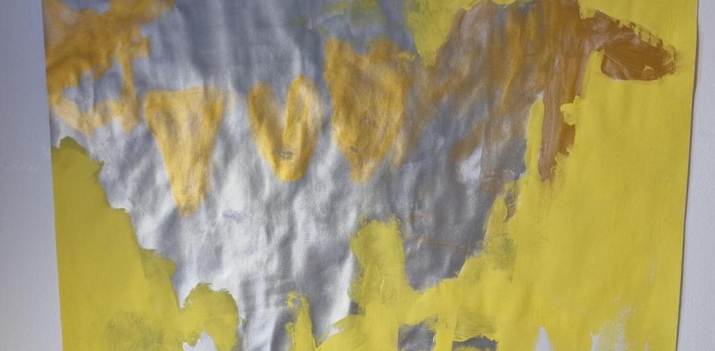 ausdrucksmalen Ausstellung im Treppenhaus