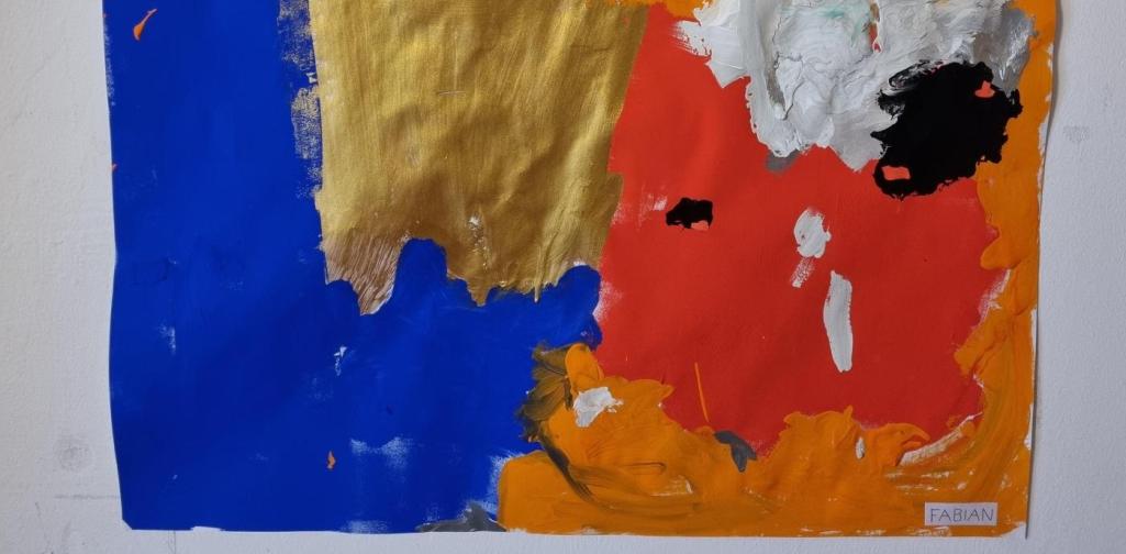 ausdrucksmalen Ausstellung im Treppenhaus