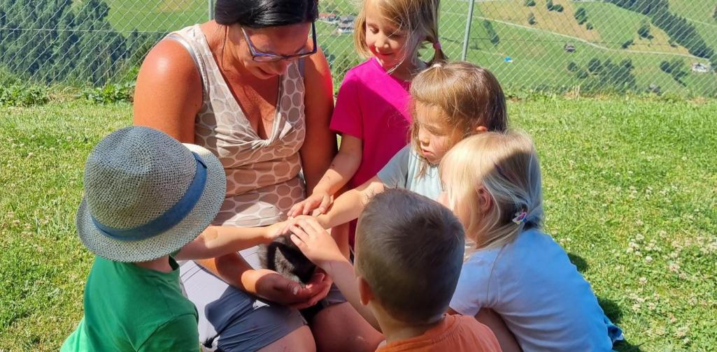 Ausflug Kinder und Babykatze