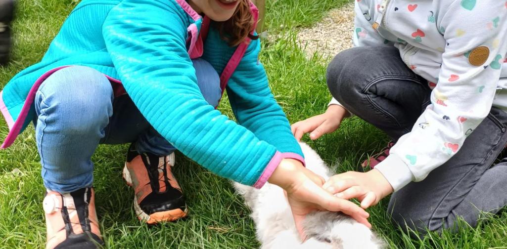 Posch Kinder mit Meerschweinchen